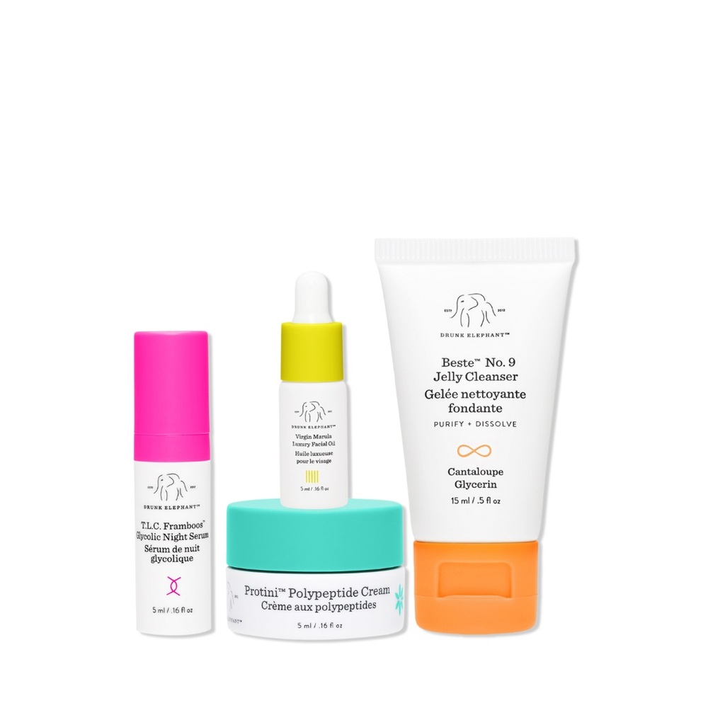 4 Piece Drunk Elephant Skincare Bundle